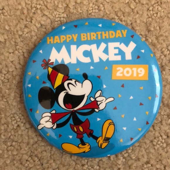 Disney Collectible Button- Mickey Mouse 2019 Bday